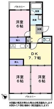ルミエール山王Aの間取り画像