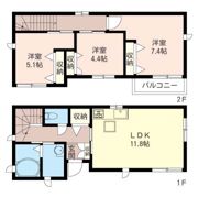 船橋市海神町南1丁目戸建 A棟の間取り画像