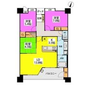 サンリヤン藤崎駅前の間取り画像