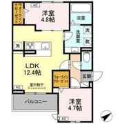 ルヴィータ川名の間取り画像