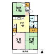 セジュール三島 B棟の間取り画像