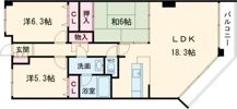 ユーロマンション西新南の間取り画像
