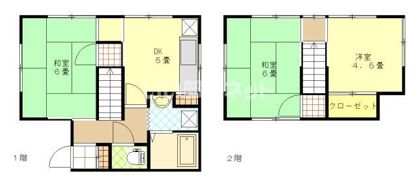 山口貸家の間取り画像