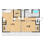 上曽住宅 B号室の間取り画像