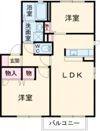 メゾン ラッキービレッジⅢの間取り画像