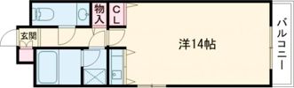 フェリクス西新の間取り画像