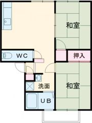 学文路ハイツの間取り画像