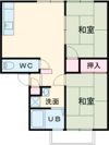 学文路ハイツの間取り画像