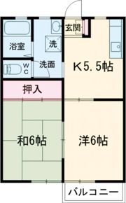 コーポシャトレDの間取り画像