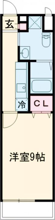 クオリア国立の間取り画像