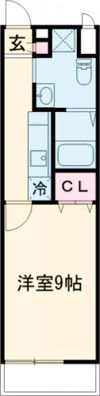 クオリア国立の間取り画像