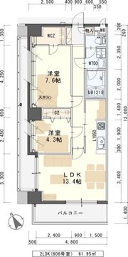 ディアグレイス五輪の間取り画像