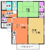 コーポカトレアの間取り画像