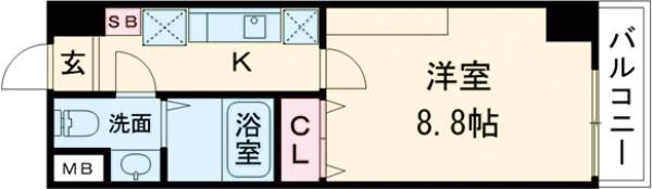 ソレイユ豊Part-1の間取り画像