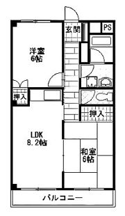 b’CASA小田原鴨宮Ⅱre-born：非公開の間取り画像