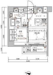 ARCOBALENO HASUNEⅡの間取り画像