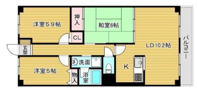 サンパティーク昆陽の間取り画像