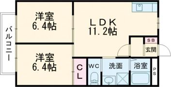 サマックスYUIハイツの間取り画像