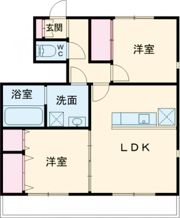 ネットハイツCの間取り画像