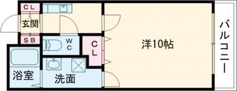 パレス東洋神戸3号の間取り画像