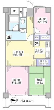 グリーンコーポ川越の間取り画像