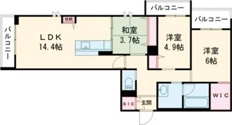 シャーメゾンComforzaの間取り画像
