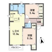 グレースコート Bの間取り画像