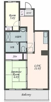 クレールソシアの間取り画像
