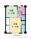 ビレッジハウス白銀4号棟の間取り画像