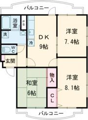 センチュリー・沖の間取り画像