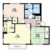 フォンティーヌ・サワⅠの間取り画像