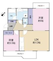 高浜南住宅23号棟の間取り画像