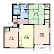 フォーレス西赤砂 Cの間取り画像