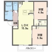 バリュージュ田中 Aの間取り画像