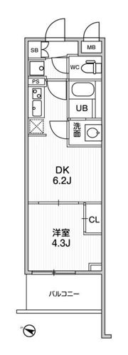 LIMERESIDENCE HIKIFUNEの間取り画像