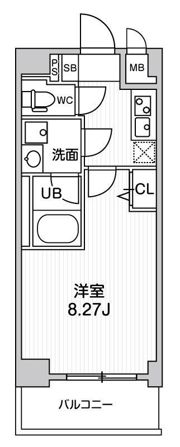 ･ALTERNA西大島の間取り画像