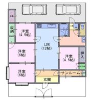 貸家 安養寺三丁目3-20の間取り画像