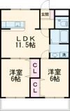 ベルエアー Ⅰの間取り画像