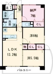 リバーフィールド茨木の間取り画像