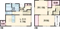 笑のすみか千日Bの間取り画像