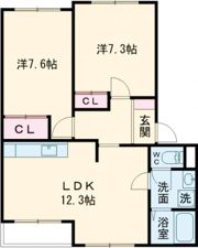 ベルエアー Ⅱの間取り画像