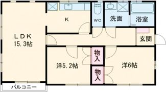 カーサ藤原の間取り画像