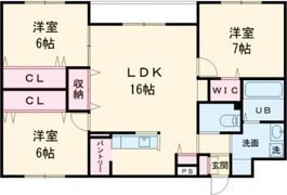 クレールマンション湯川の間取り画像