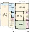 天畠貸家 中央右の間取り画像