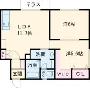 コーポ城の間取り画像