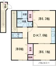 フォレスト竹松の間取り画像