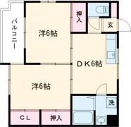 美和ハイツⅡの間取り画像