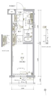 ARCOBALENO TORITSUKASEIの間取り画像