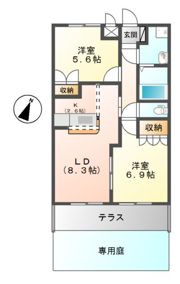 クレアウィンド（Claire Wind）の間取り画像