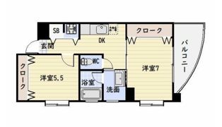アミューパレスⅤの間取り画像